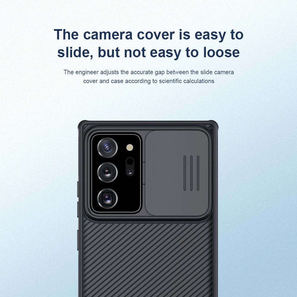 Ốp điện thoại NILLKIN CamShield Pro chất liệu PC+TPU có nắp che camera bảo vệ cho Samsung Galaxy Note 20 Ultra