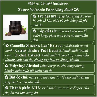 Mặt Nạ Đất Sét Innisfree 💖 Mat Na Dat Set Innsfree 💖 100ML