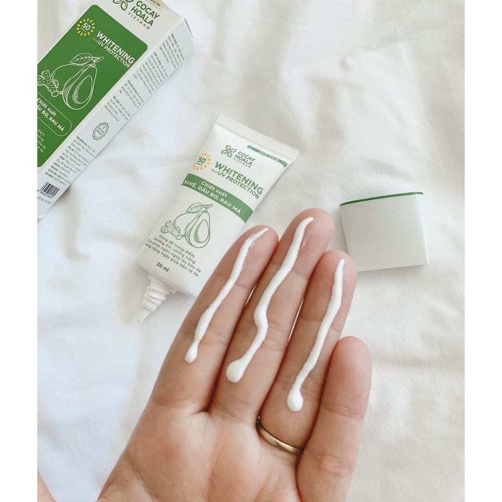 Kem Chống Nắng Bơ Nghệ 3in1 - Kiềm dầu, Chống thấm nước, thay kem nền trang điểm, nâng tông da - Cỏ Cây Hoa Lá 30g | BigBuy360 - bigbuy360.vn