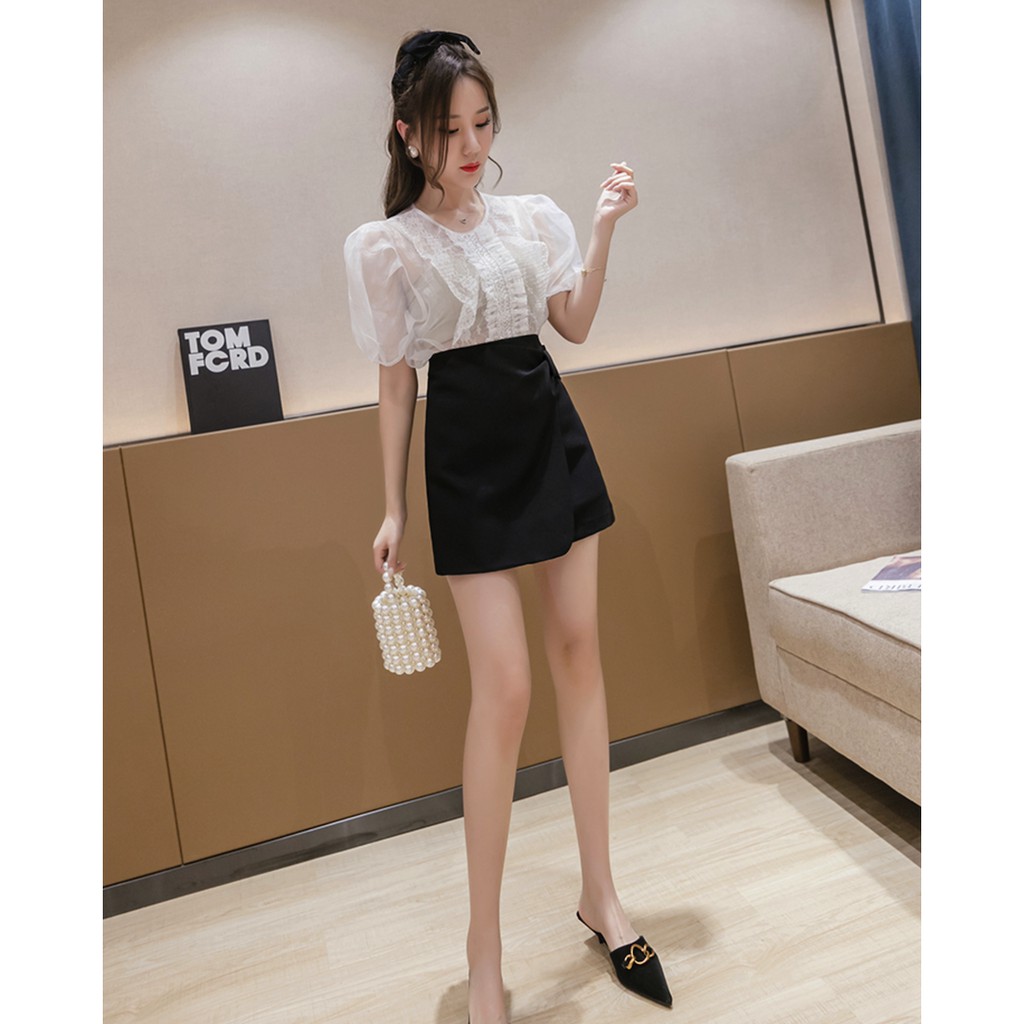 Chân váy chữ A MORVA lưng cao - chân váy chữ A cạp cao hàng cao cấp | BigBuy360 - bigbuy360.vn