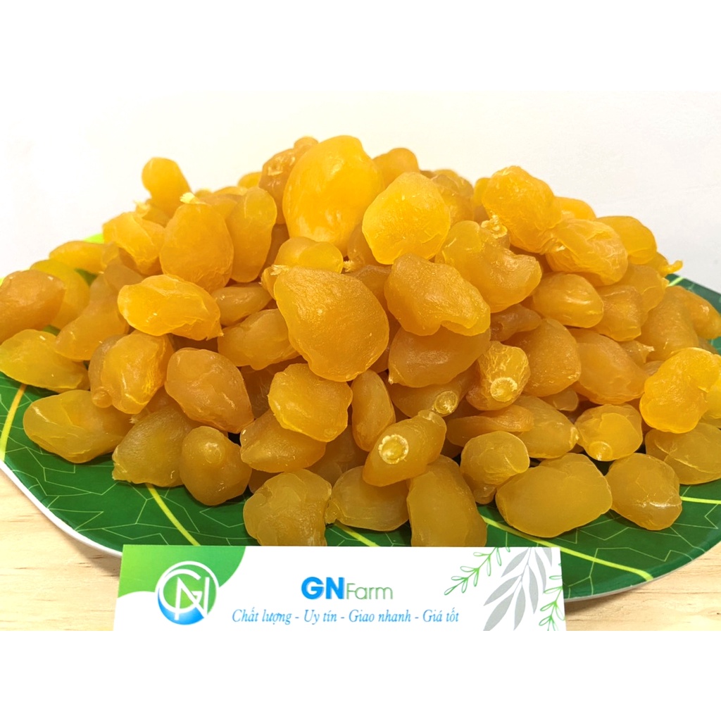 Mứt Đào Vàng Ô Mai Đào Giòn Đà Lạt Chua Ngọt Thơm Ngon - Túi 500g