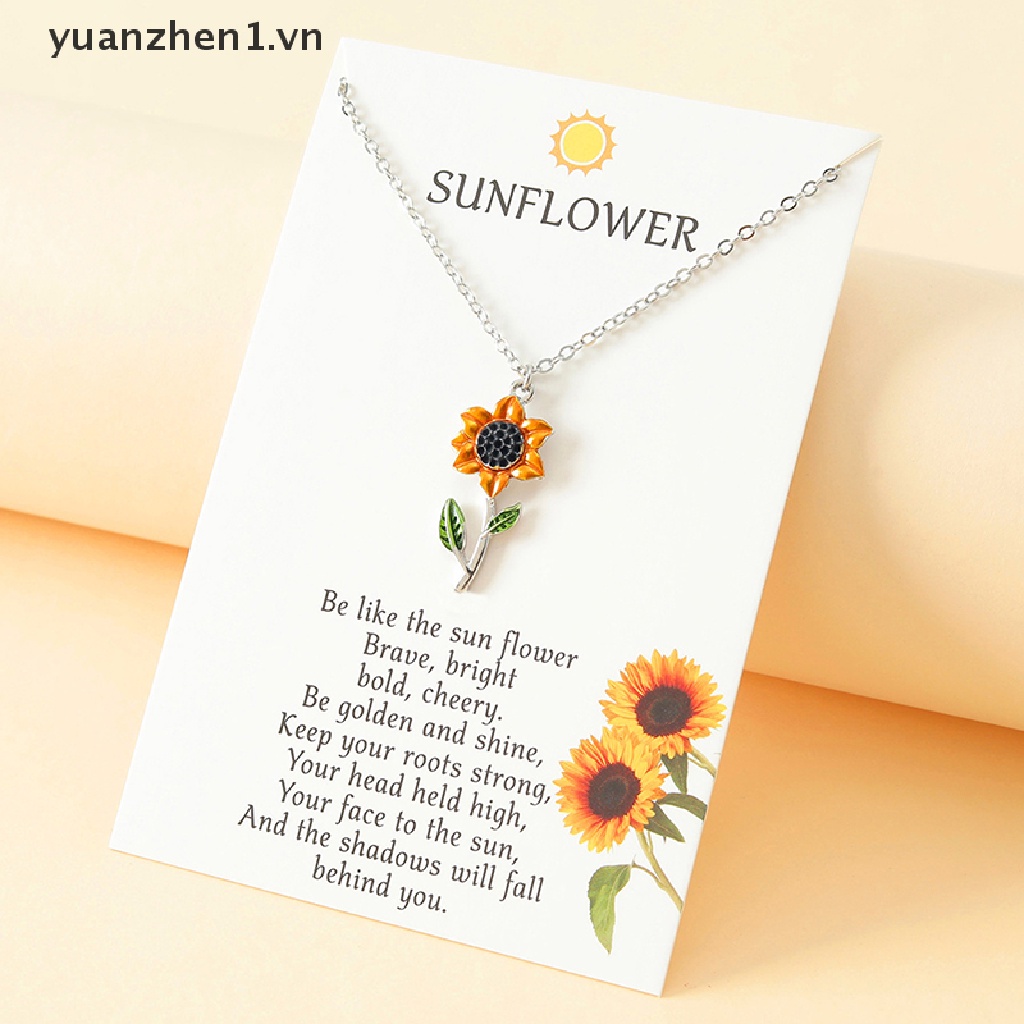Vòng cổ Mặt Hoa Hướng Dương Thời Trang Cho Nữ