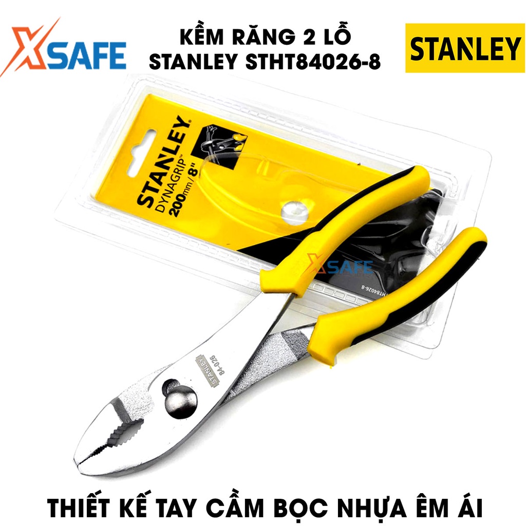 Kềm răng 2 lỗ STANLEY cán cầm bọc nhựa mềm êm ái Kìm răng Stanley nhỏ gọn, linh hoạt, phủ lớp chống gỉ