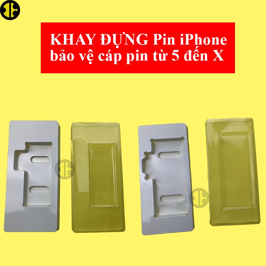 [Combo 100 bộ] Khay đựng pin iPhone cho các đời pin 5G, 5S, 5C, 5SE, 6G, 6S, 7G, 8G, 6 Plus, 6S Plus, 7 Plus, 8 Plus, X.