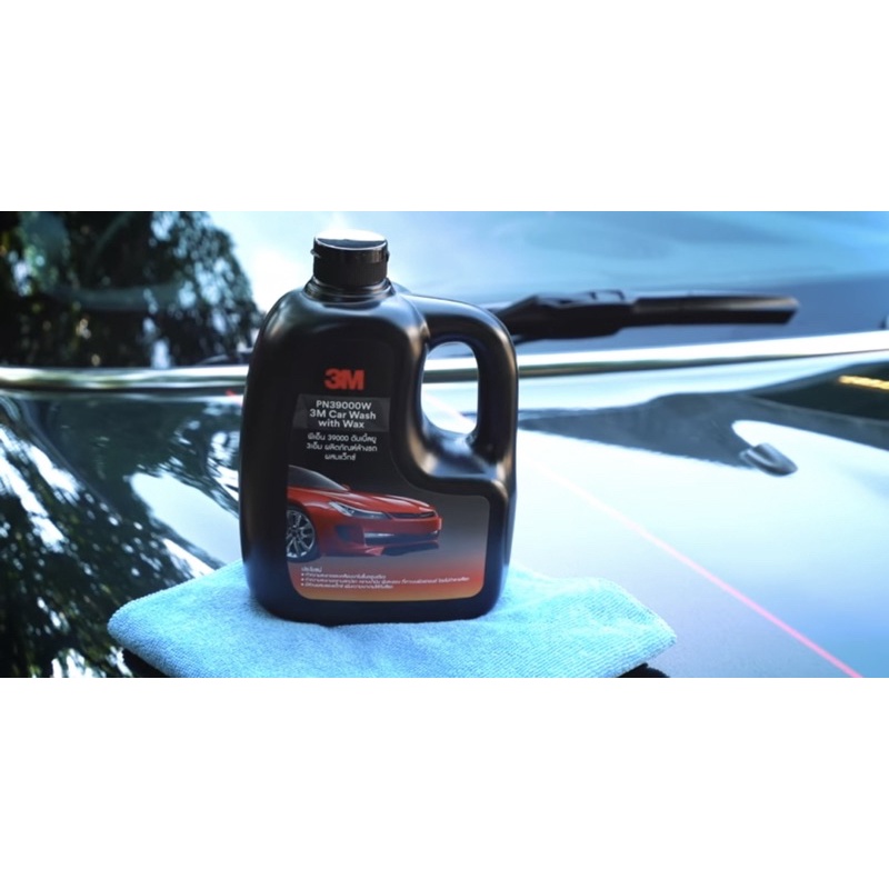 Xà bông rửa xe bọt tuyết, phủ bóng sơn xe 2in1 3M car wash with wax - nước rửa xe ô tô đậm đặc, rửa xe máy