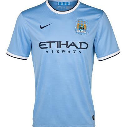 Áo Thun Bóng Đá Đội Tuyển Manchester City 2013/14 Go - S