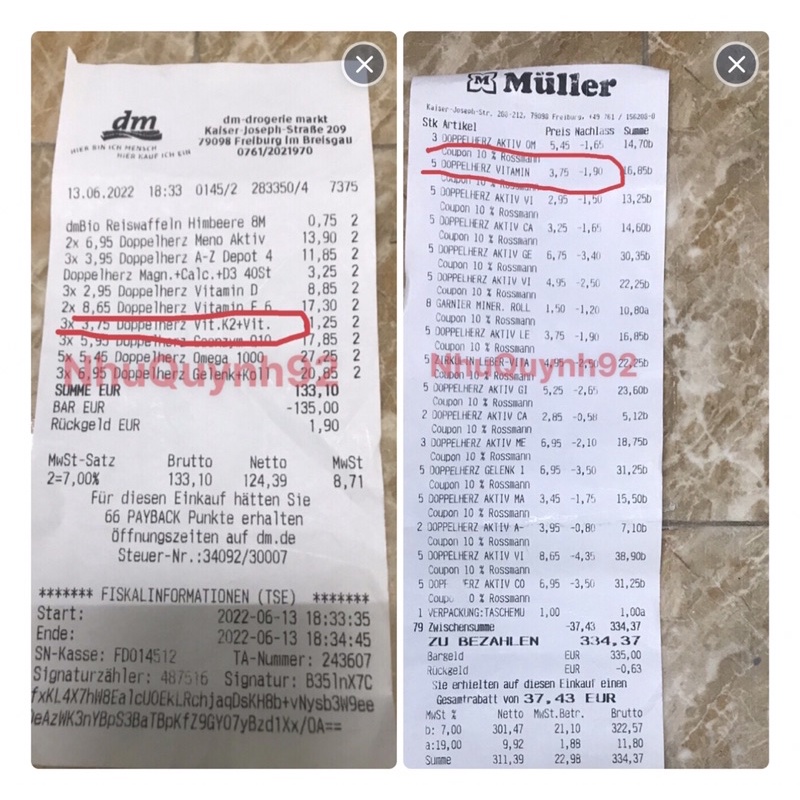 VIÊN UỐNG BỔ SUNG VITAMIN D3 +K2 2000i.e DOPPEL HERZ