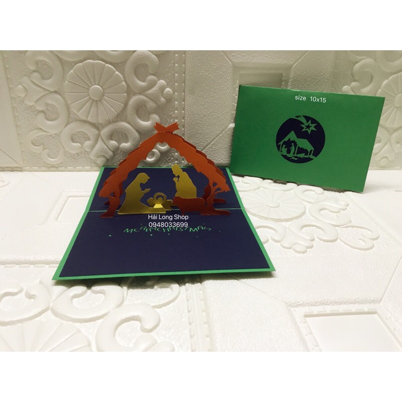 Cầu Nguyện - Noel - Thiệp  3D