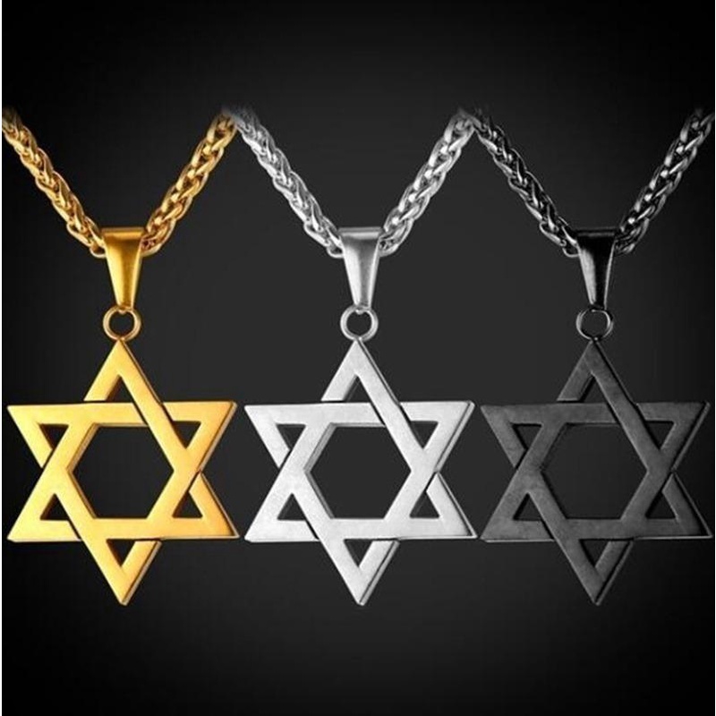 Vòng cổ Nam Mặt Ngôi Sao Sáu Cánh Thời Trang