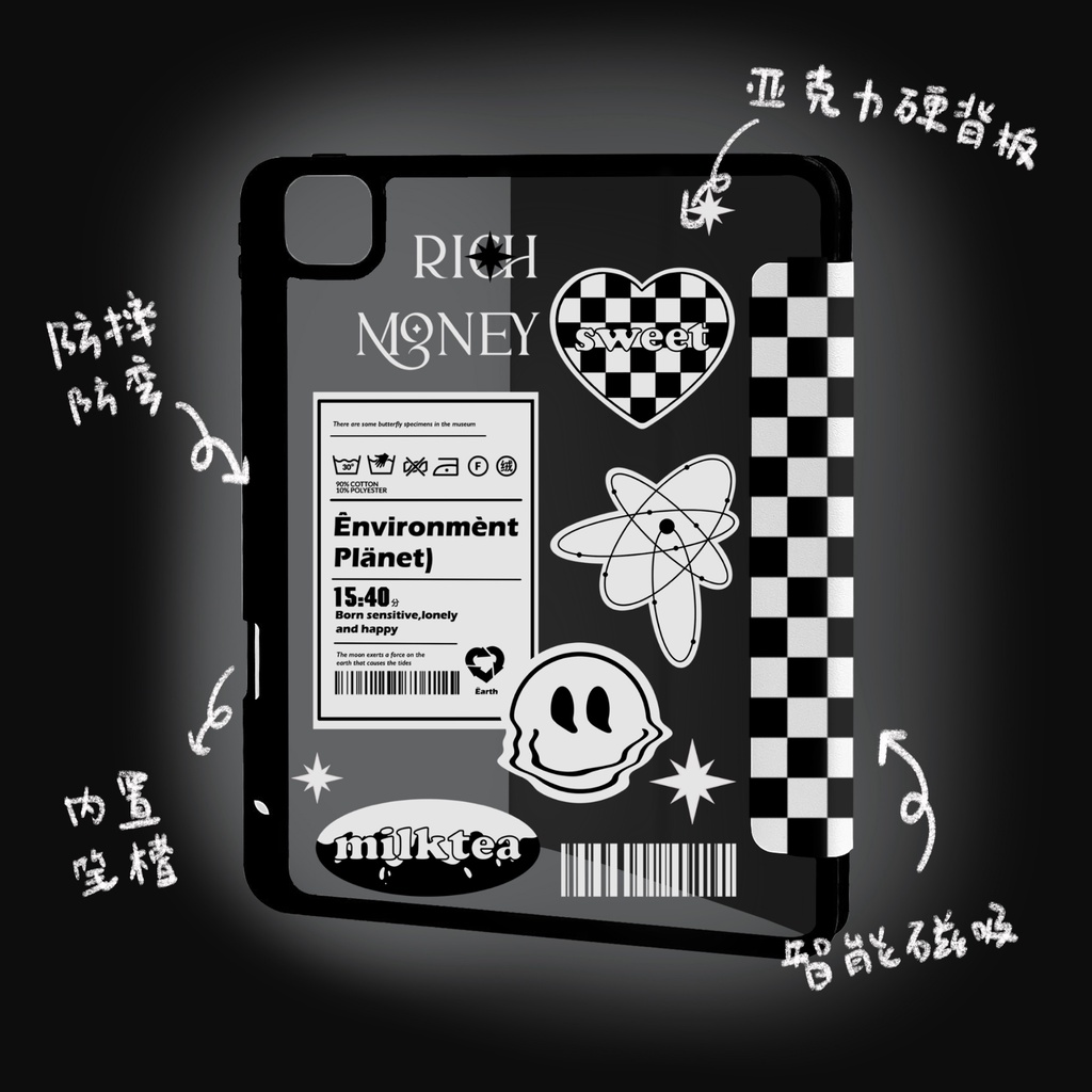 Ốp Máy Tính Bảng Silicon Từ Tính Cho ipad 2019 10.2 ipad air 4 10.9 ipad 9.7 inch ipad pro 11 ipad 18 ipad 8th generation 17