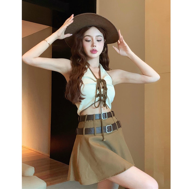 Áo croptop Sát Nách Dáng Ngắn Thời Trang Mùa Hè Quyến Rũ Cho Nữ