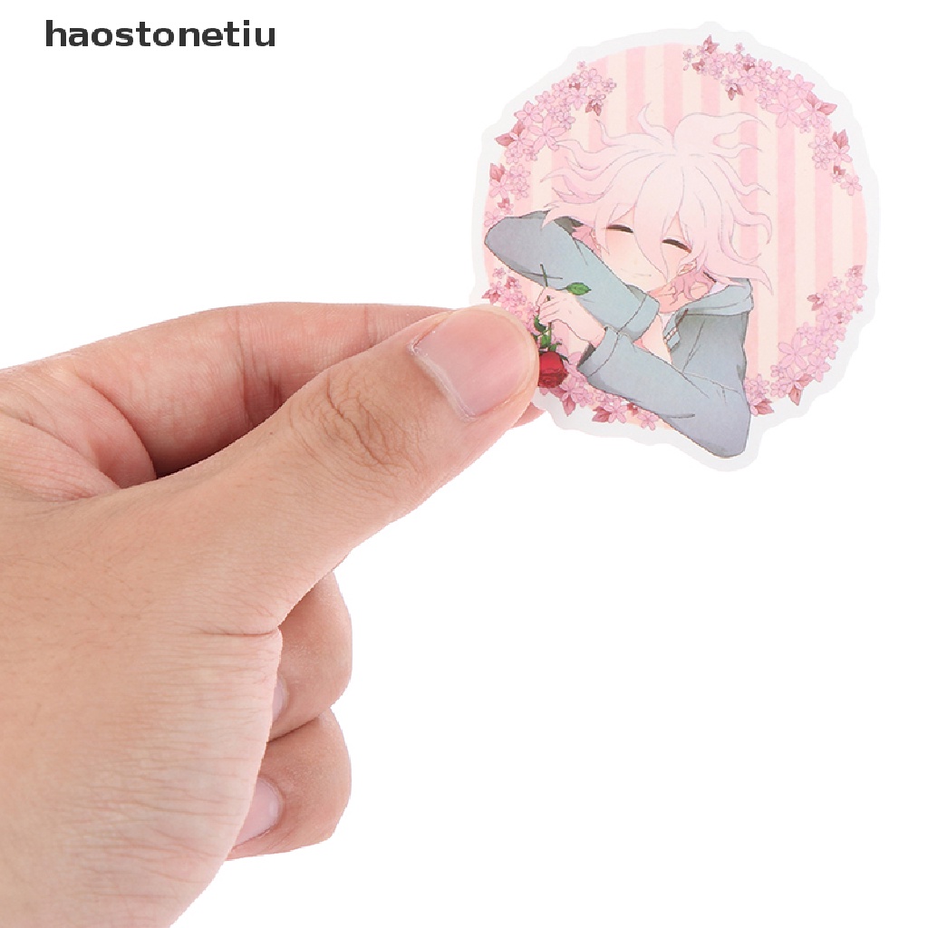 Bộ 50 Miếng Dán PVC Chống Thấm Nước Họa Tiết Anime Danganronpa Trang Trí Vali Laptop Ván Trượt