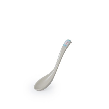 Muỗng cong dài 17 cm đen nhám, nâu nhám nhựa melamine phíp thìa phíp - Spoon F-NO32