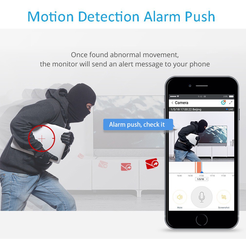 (Kèm thẻ nhớ 64GB) Camera WIFI - Camera Ip CareCam 3 Râu (R8)45X-XFL200 - Độ Phân Giải 2.0Mpx  (Carevis r8) | BigBuy360 - bigbuy360.vn