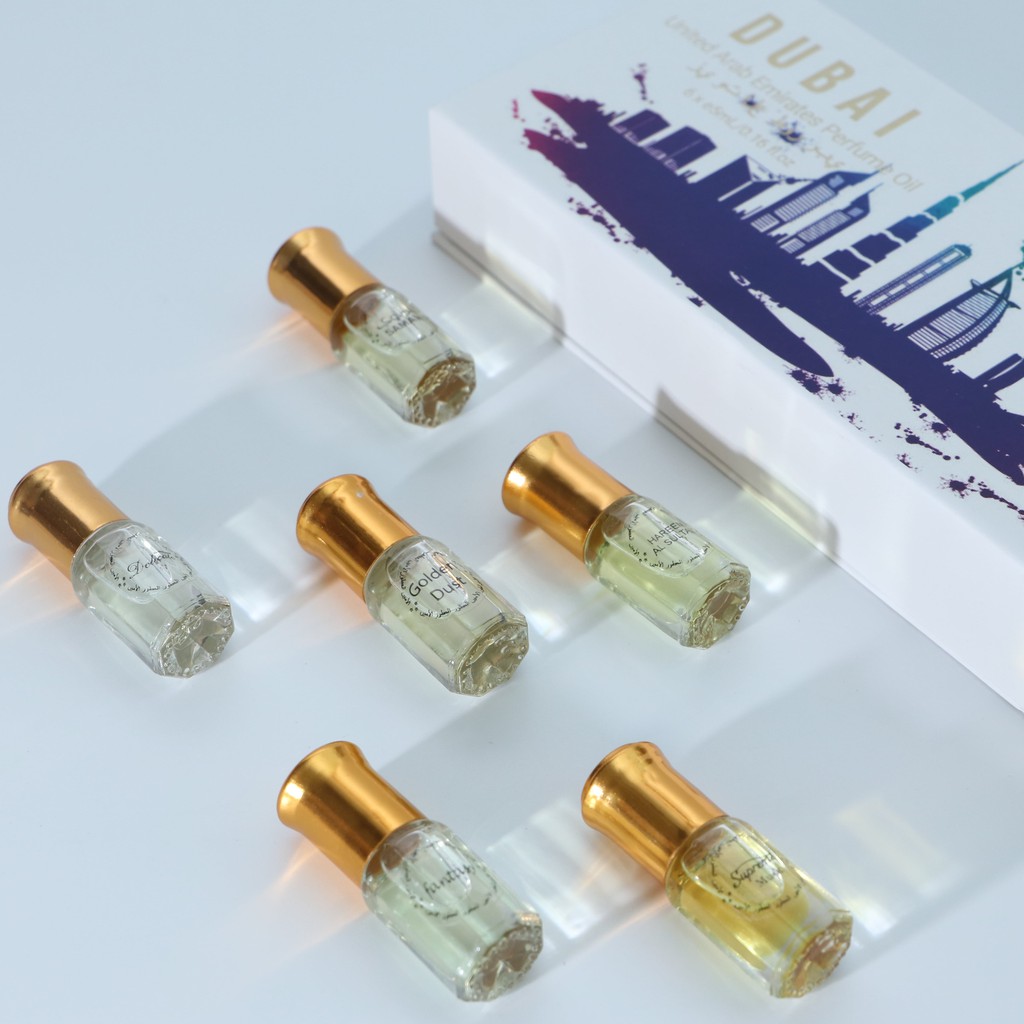 SET TINH DẦU DUBAI NỮ BỘ 6 MÙI