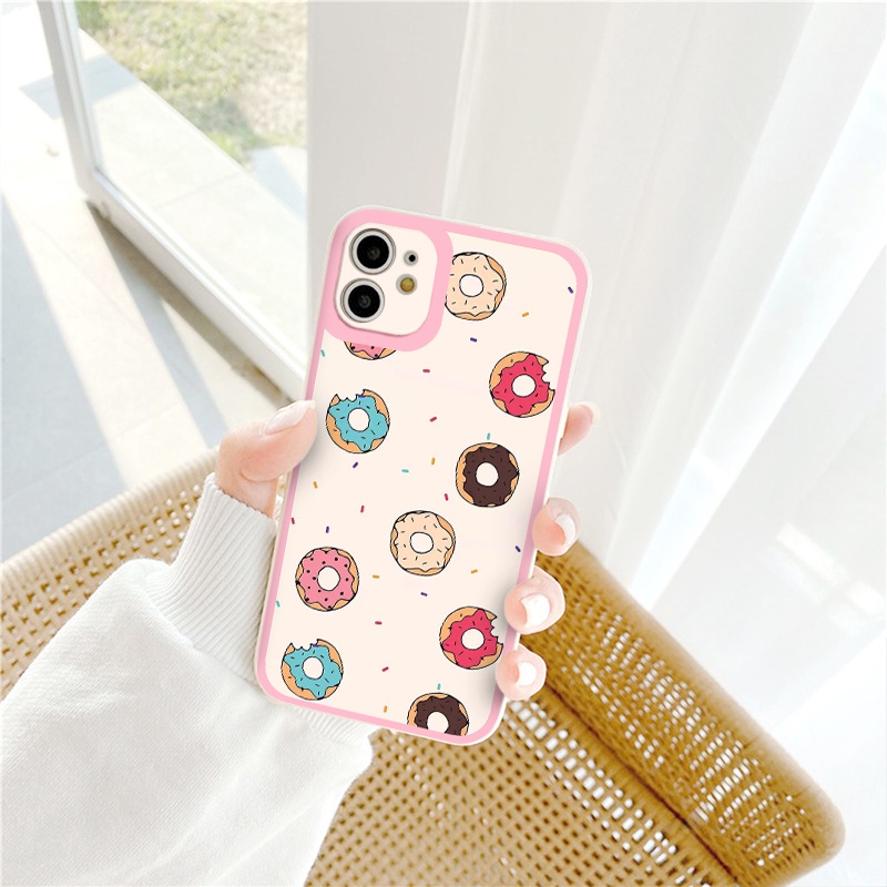 Ốp iphone hot trend vuông cạnh ốp lưng iphone bánh ngọt cute 6/6splus/7plus/8/8plus/xr/xs/12/13/pro/max/plus/promax