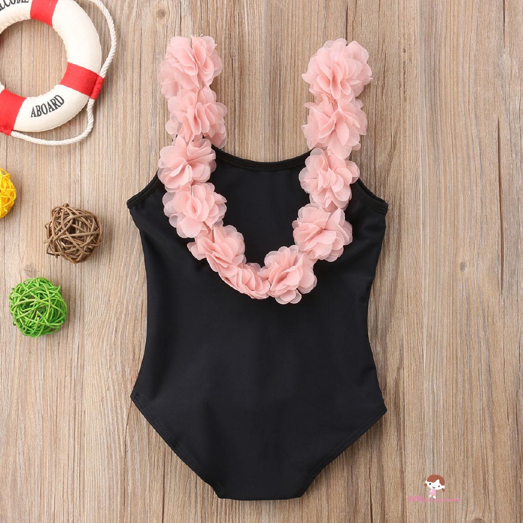 ❤XZQ-Toddler Baby Girl Floral Backless Swimmable Swimsuit Swimwear Bathing Suit Outfit