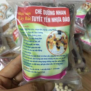 Set Chè dưỡng nhan tuyết yến nhựa đào