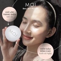 Phấn phủ M.O.I kiềm dầu kháng nước Baby Skin Powder - Tone tự nhiên - MOI Cosmetics Store