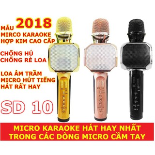 Mic Hát Kèm Loa SD-10 XỊN