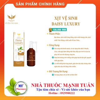 Xịt phụ khoa Daisy Luxury 50ml tiện lợi - dung dịch vệ sinh du lịch