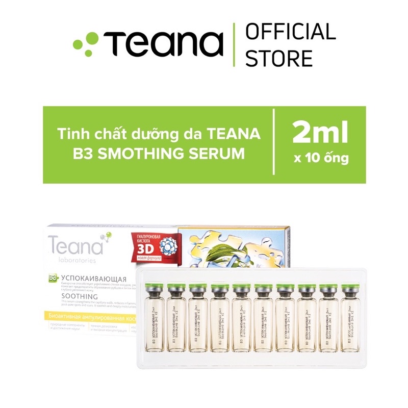 Serum Teana B3 giảm viêm, đỏ, mờ thâm, sẹo mụn, dưỡng sáng đều màu da