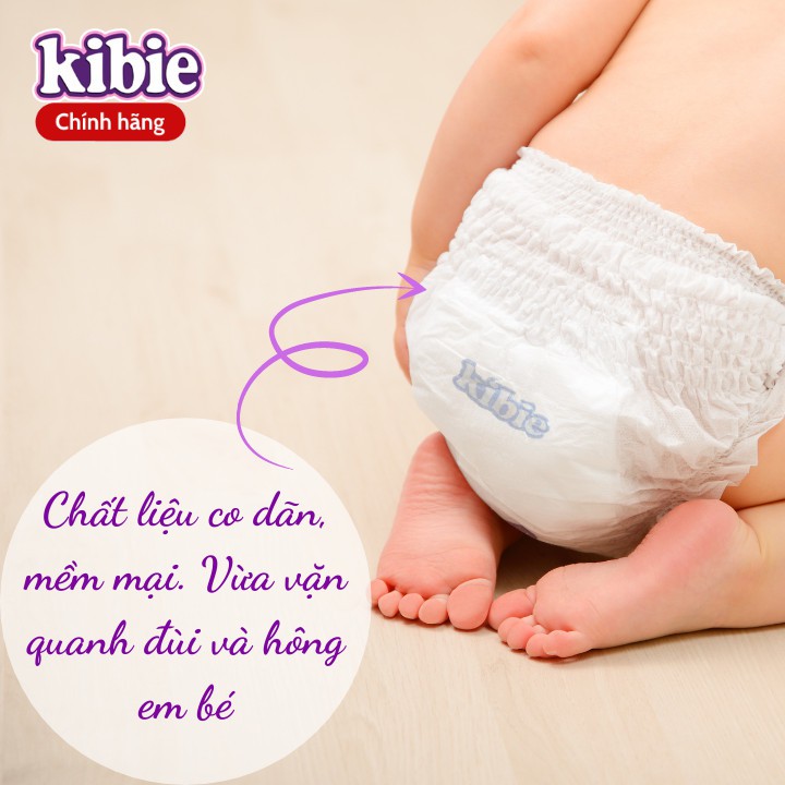 [ MUA 2 TẶNG QUÀ ] Bỉm Quần KIBIE Quick Dry - Tã Quần Cao Cấp Hàn Quốc Mềm Nhẹ Khô Thoáng Vượt Trội - M52/L48/XL44/XXL40