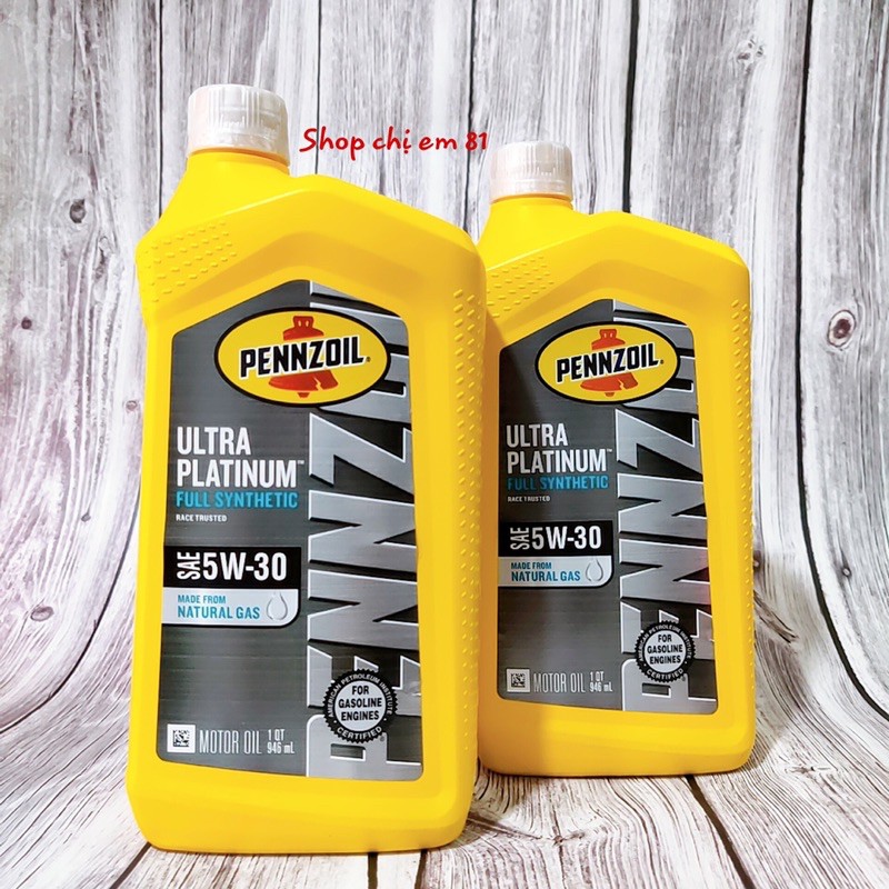 [Giá sỉ siêu tiết kiệm thùng 6 chai] Nhớt Pennzoil Ultra Platinum 4T 5w30 cho tay ga 946ml