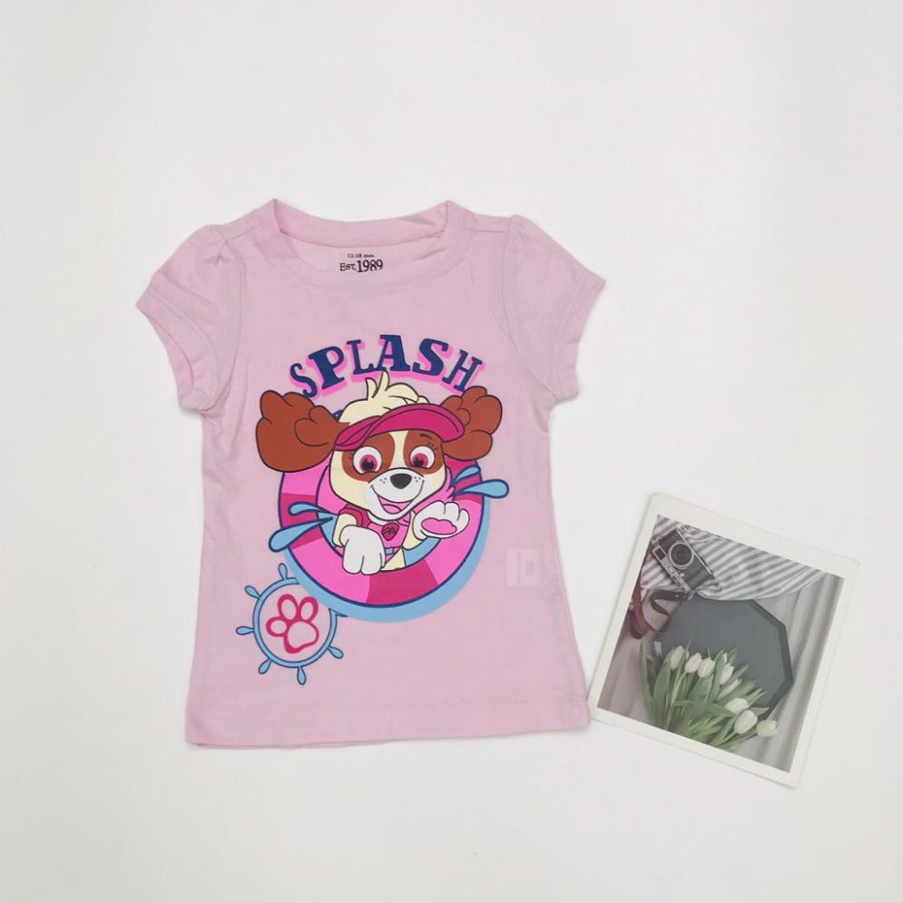 Áo thun cho bé gái, áo phông bé gái chất cotton mềm mát, size 1 - 5 tuổi - BONGKIDS