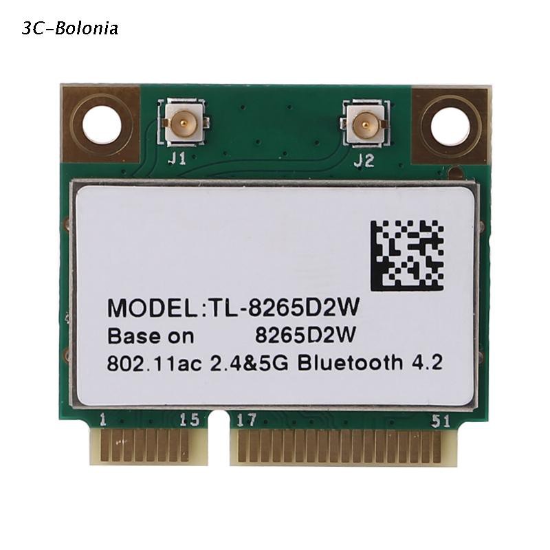 Card Pci-E Mini Không Dây 8265 8265hmw 8265d2w 2.4g / 5ghz 802.11ac 867mbps Bluetooth 4.0 Thẻ