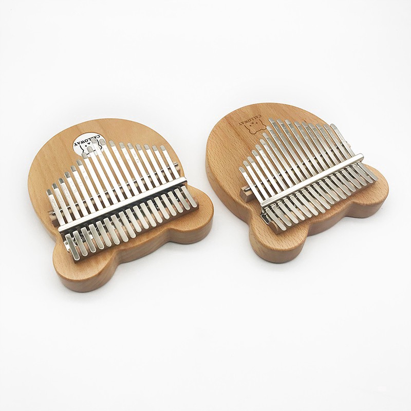 【New】17 keys EQ Kalimba Beech bear kalimbaThumb Piano Acoustic Finger Piano Africa Music Instruments