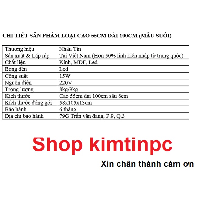 Lịch vạn niên – Tranh suối – Đồng hồ - Khổ 55x100cm - mã 3310