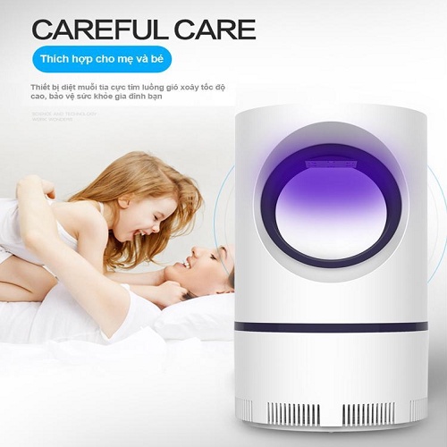 Máy Bắt Muỗi Cảm Ứng Ánh Sáng - Đèn Bắt Muỗi Thông Minh Cổng Sạc USB Killer