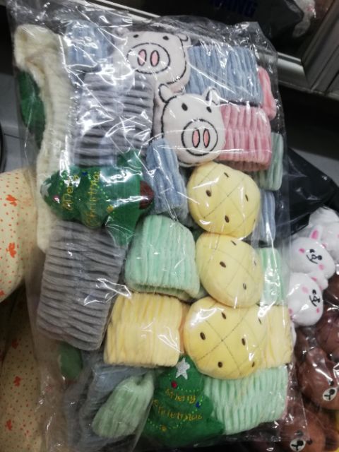 Băng đô rửa mặt - make up đính trái thơm