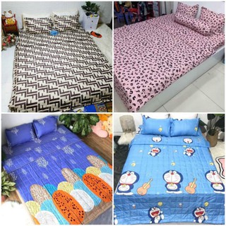 Bộ chăn ga gối cottong poly 5 món nhiều mẫu mã.hàng đẹp