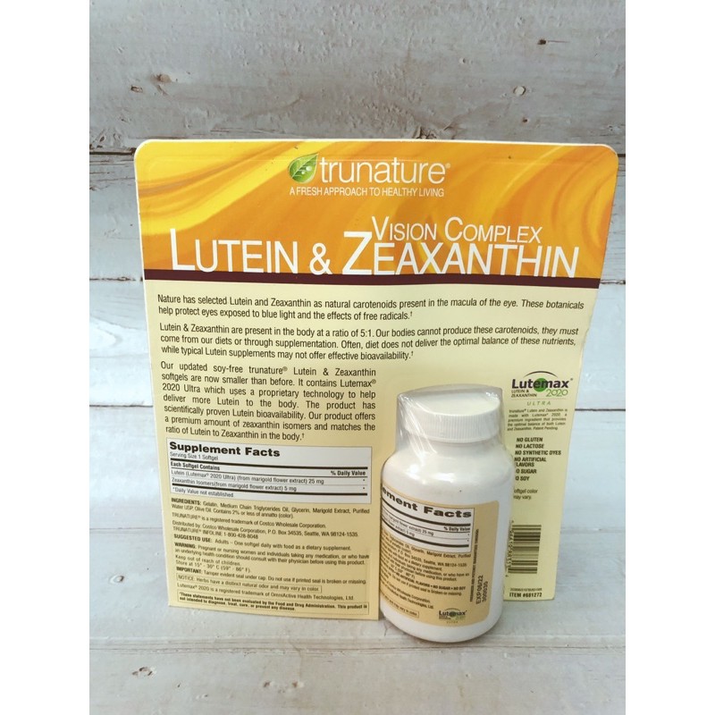 Trunature Vision Complex Lutein & Zeaxanthin 140v | Thế Giới Skin Care