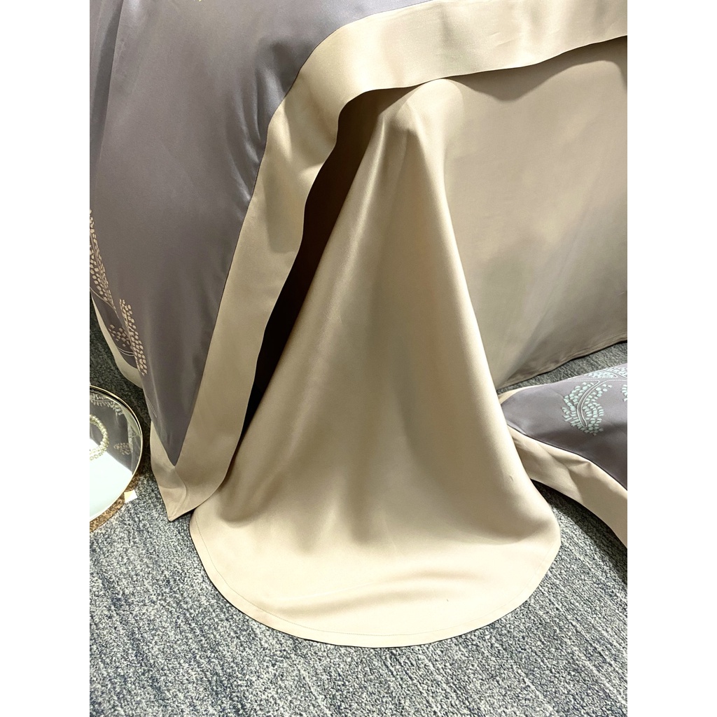 Bộ chăn ga gối mùa hè100% lụa tencel , siêu cao cấp, MỀM MỊN, MÁT DA cực hot - sang trọng DESIGN SM31