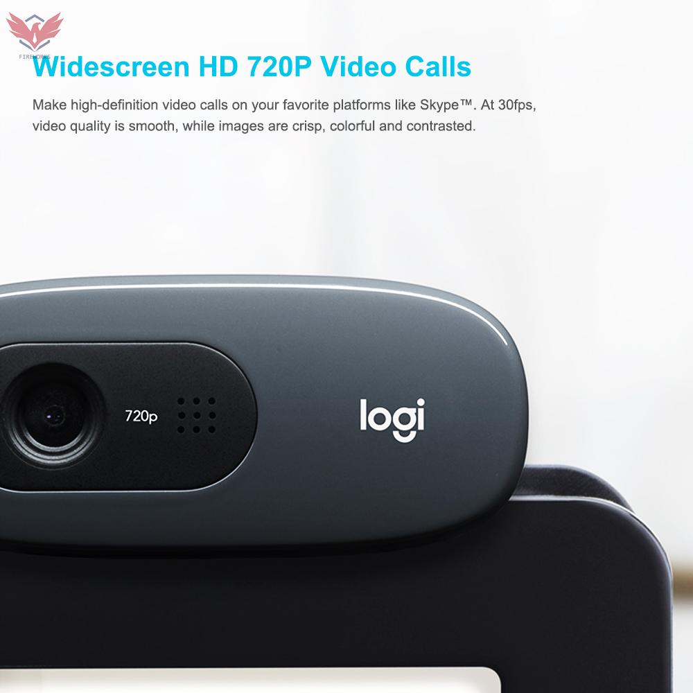 LOGITECH Webcam C270 Hd 720p Cao Cấp Cho Máy Tính