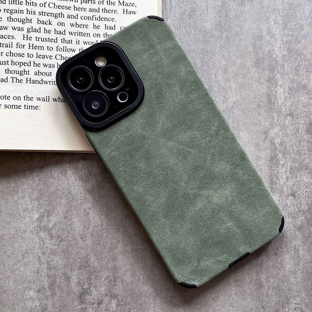 Ốp Điện Thoại Da Lộn Sang Trọng Cho iPhone 14ProMax 13 12Pro 11Promax XSMAX XR 7P / 8P