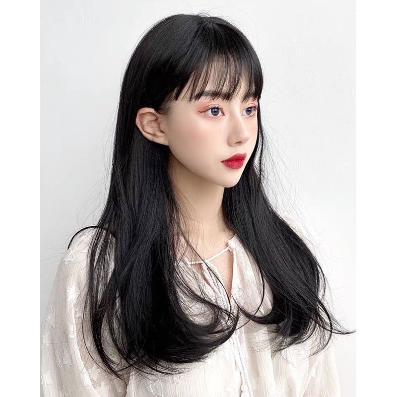 Tóc Giả Nguyên Đầu Cúp Bầu 45cm Qs160