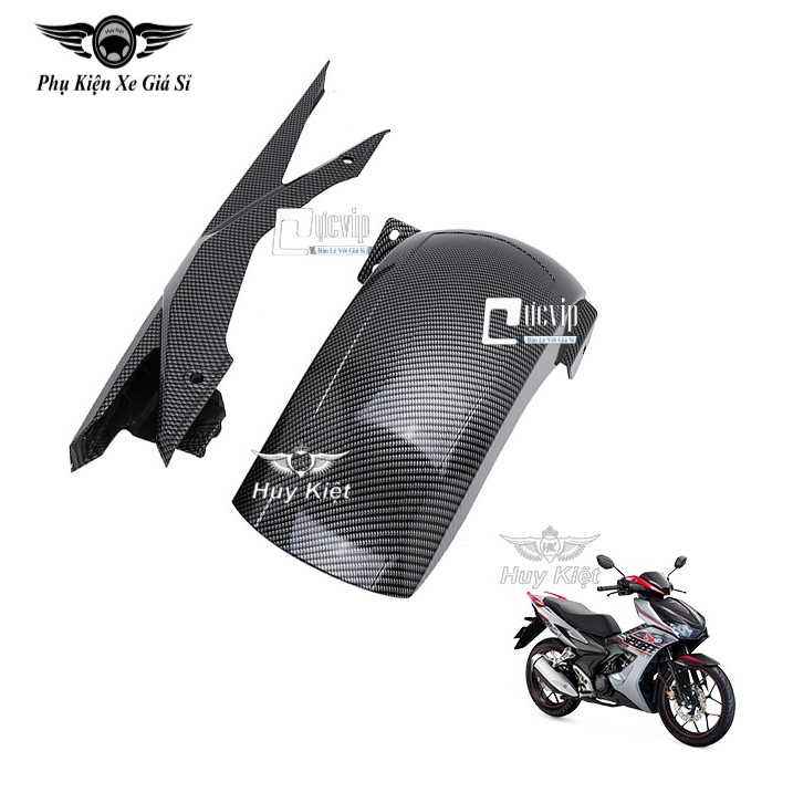 (1791) - Dè Catte Chắn Bùn Cho Xe Honda Winner X, Winner 150 Mẫu Carbon Bánh Lớn Đẳng Cấp