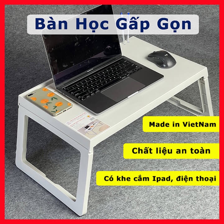 Bàn học gấp gọn thông minh cho học sinh sinh viên bằng nhựa, bàn học ngồi bệt cho bé hàng Việt Nam chất lượng cao