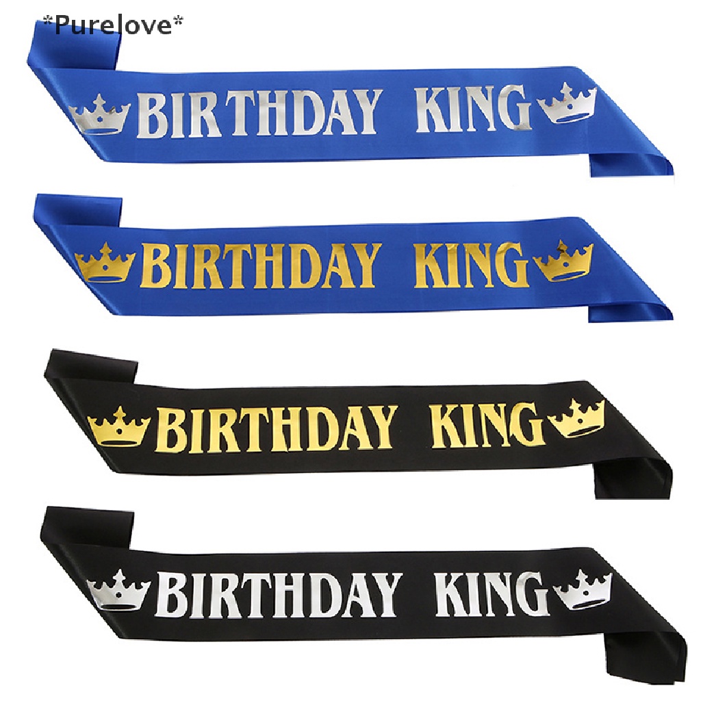 Băng Đeo Chéo King Sash Chúc Mừng Sinh Nhật Lần Thứ 16 18 20 30