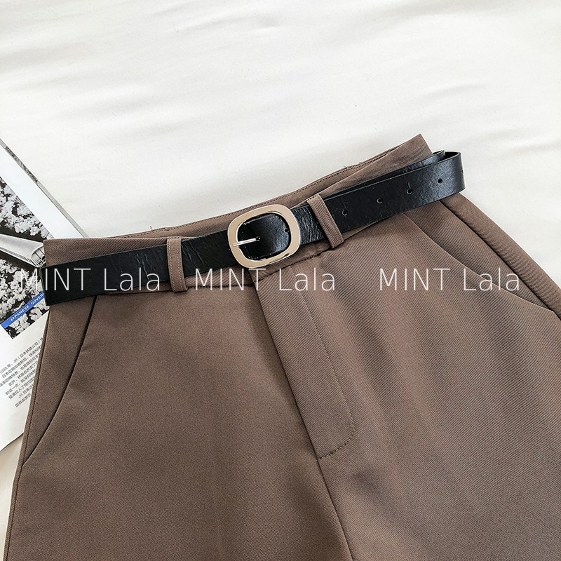 Quần Sooc Nữ Cạp Cao Ống Rộng Kèm Đai Loại Đẹp