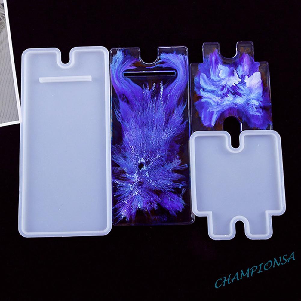 [COD] Phone Support Silicone Molds Resin Casting DIY Cellphone Stand Rack Mold