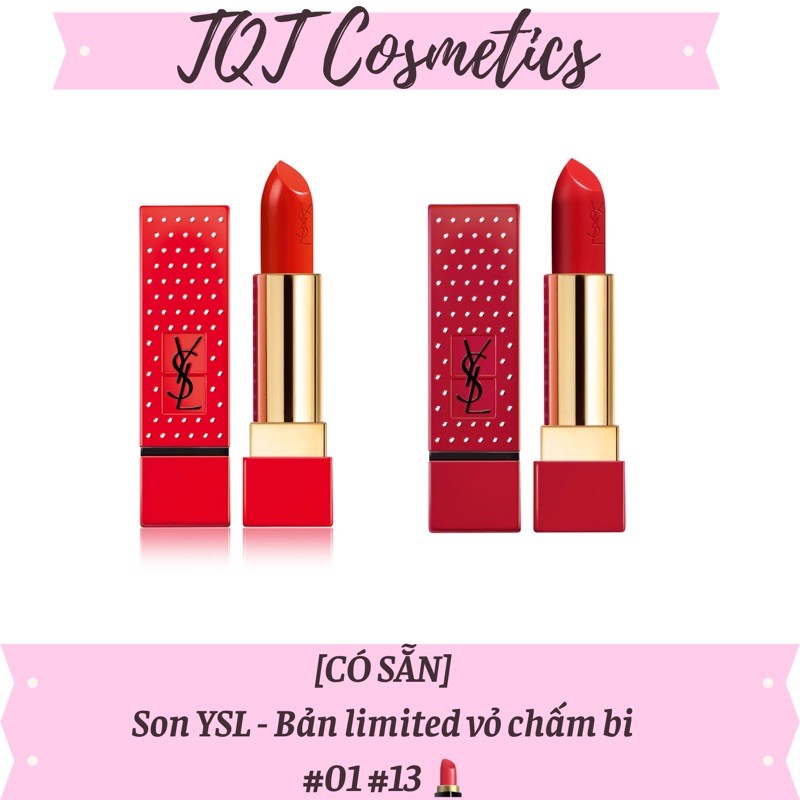 [CÓ SẴN] Son YSL - Bản limited vỏ chấm bi #01 #13 💄