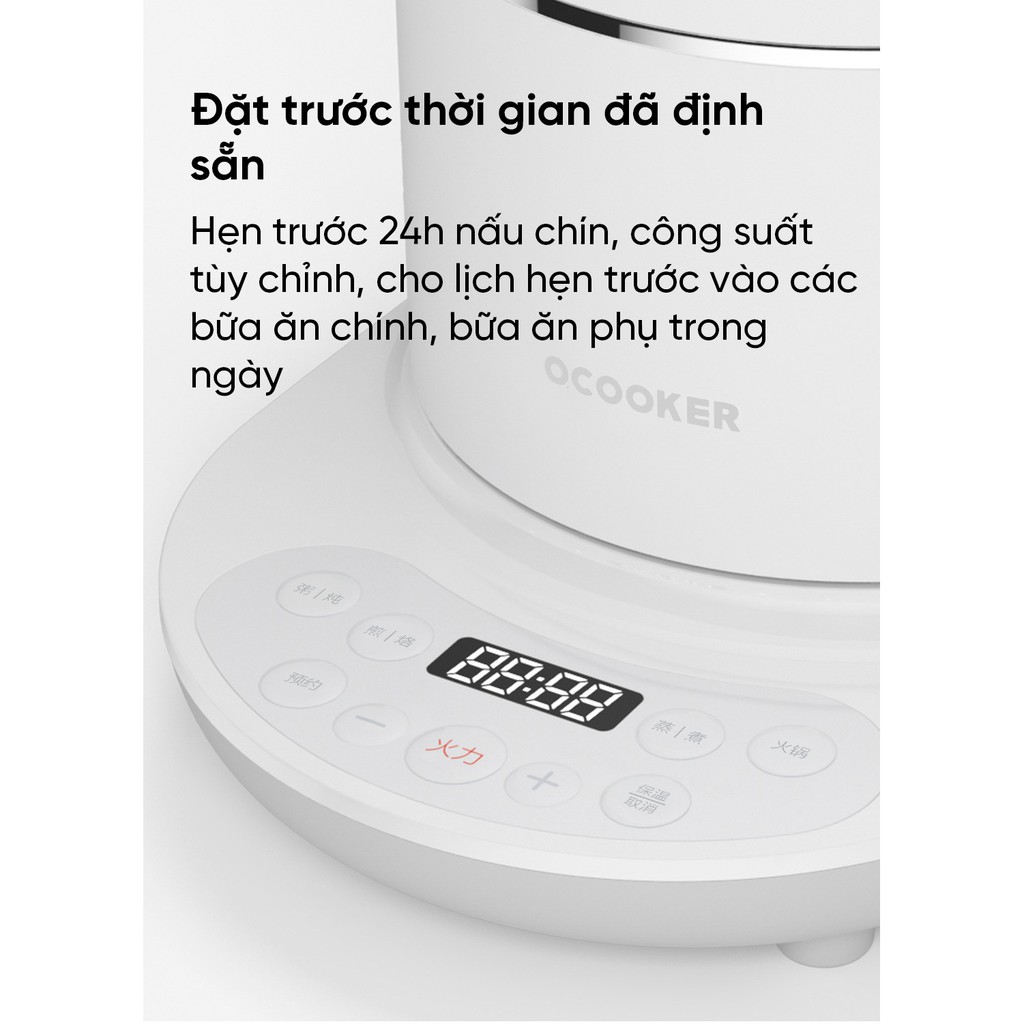 Bộ nồi hấp điện đa năng kèm chảo chống dính Xiaomi oCooker CR-DR01