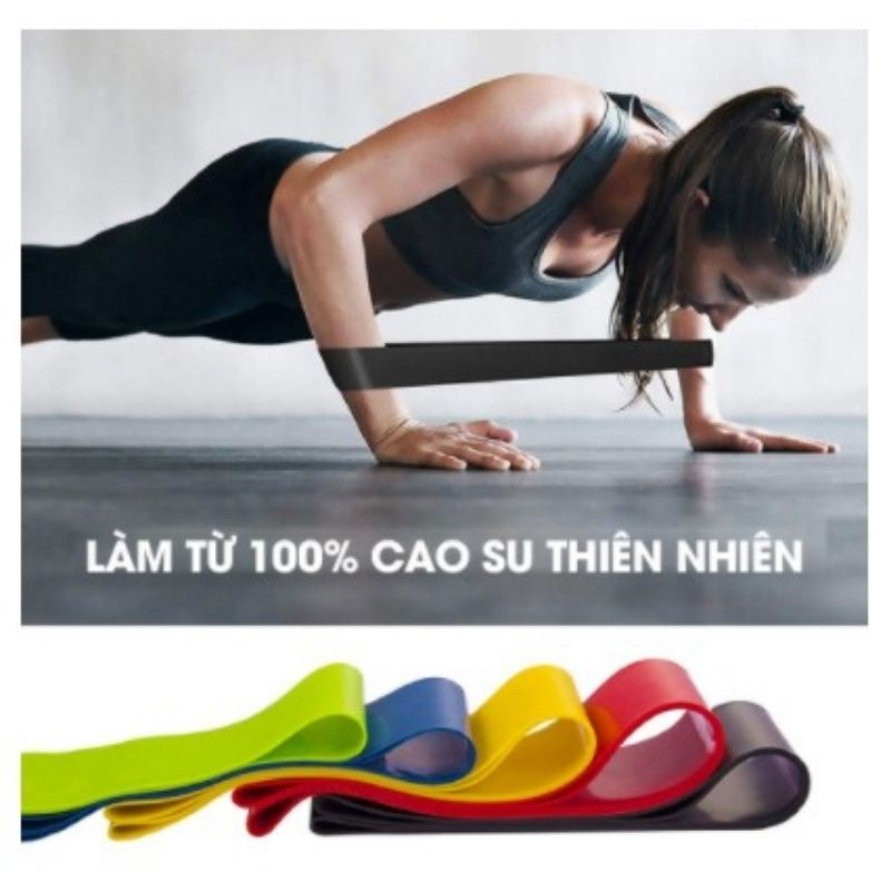 Dây kháng lực tập mông, Dây miniband cao su tập gym, chân ,đùi ( ảnh thật shop tự chụp)