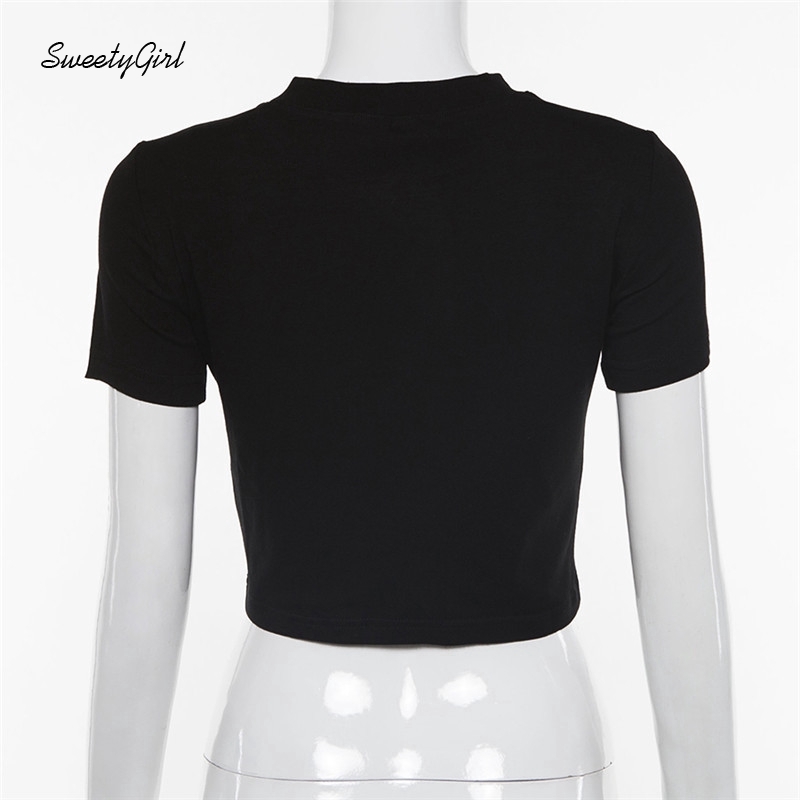 Áo Croptop Tay Ngắn Phối Dây Đan Chéo Thiết Kế Hợp Thời Trang Cho Nữ