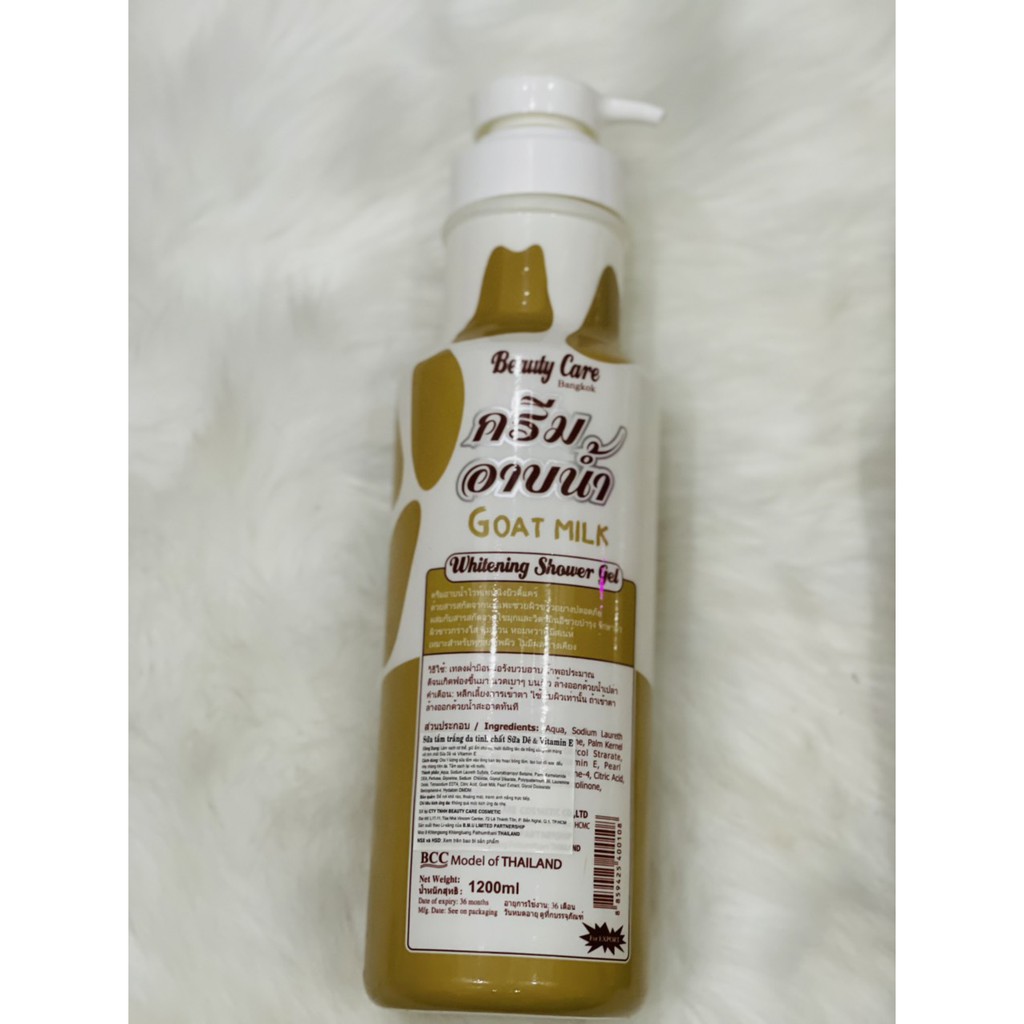 Sữa tắm trăng da CON DÊ , BÒ  Beauty Care Thái Lan 1200ml –  Hương thơm tuyệt vời